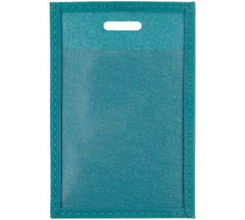 Чехол для пропуска Nubuk, бирюзовый