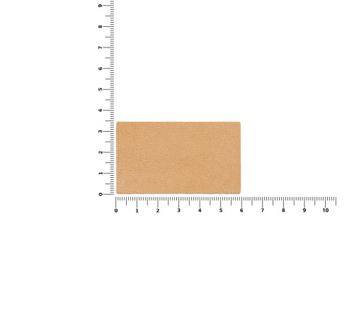 Лейбл кожаный Pasek, M, бежевый