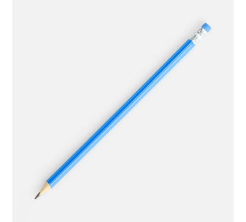Карандаш простой Triangle с ластиком, синий