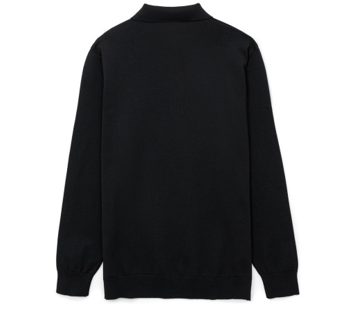 Рубашка поло мужская с длинным рукавом Terrazzo, черная