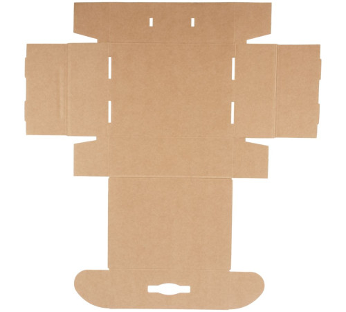 Коробка Matter Light, крафт с черной ручкой