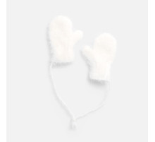 Подвеска на елку «Вьюжка», варежки, белая