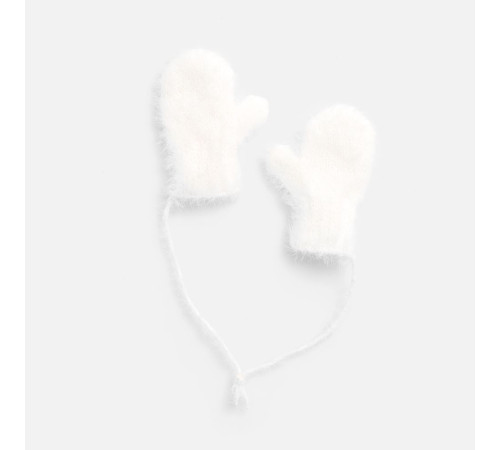 Подвеска на елку «Вьюжка», варежки, белая