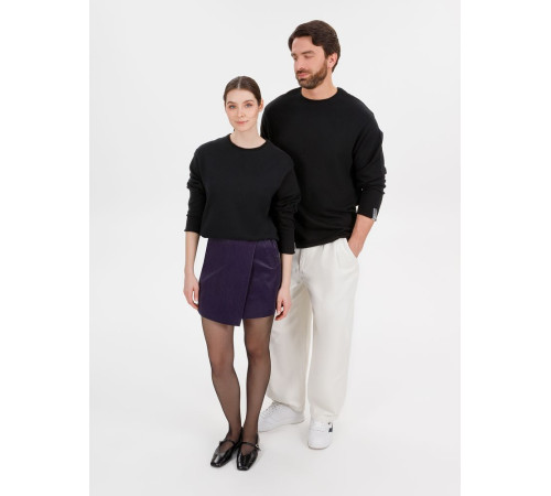 Лонгслив унисекс Siluetti Fuori, черный