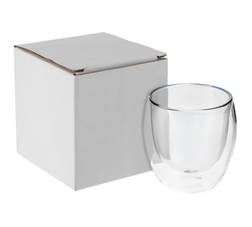 Стакан с двойными стенками Glass Bubble, бесцветный