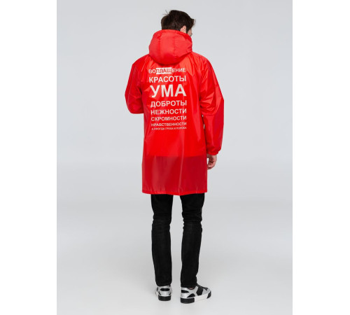 Дождевик «Воплащение всего», красный