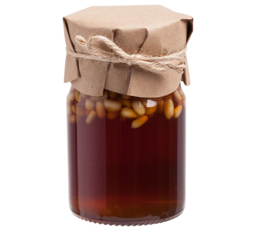 Мед цветочный Bee To Bear, с кедровыми орехами