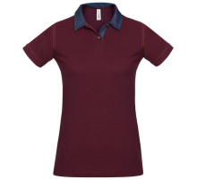 Рубашка поло женская DNM Forward бордовая