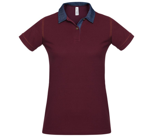 Рубашка поло женская DNM Forward бордовая
