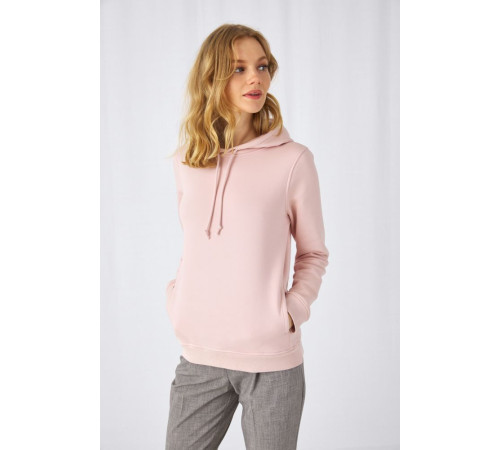 Толстовка с капюшоном женская BNC Inspire (Organic), розовая