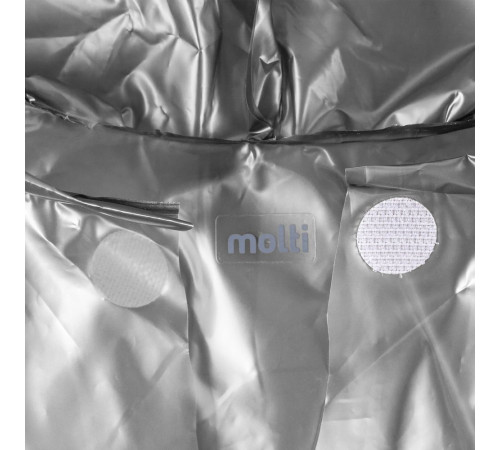 Дождевик-плащ CloudTime, серебристый