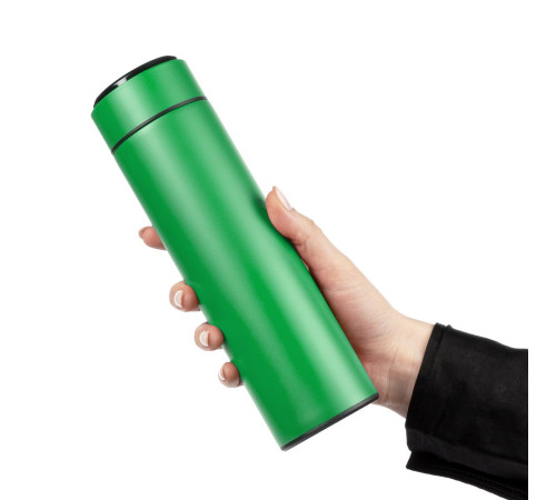 Смарт-бутылка с заменяемой батарейкой Long Therm, зеленая