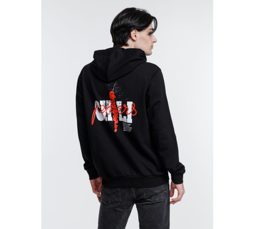 Худи унисекс с карманом на груди Chest Pocket, черное