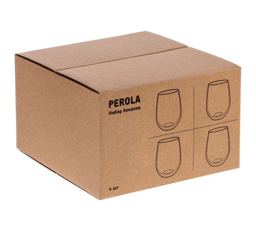 Набор из 4 бокалов Perola