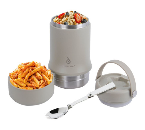 Термос для еды Tabenodo, серый