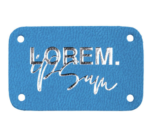 Лейбл Latte, S, голубой