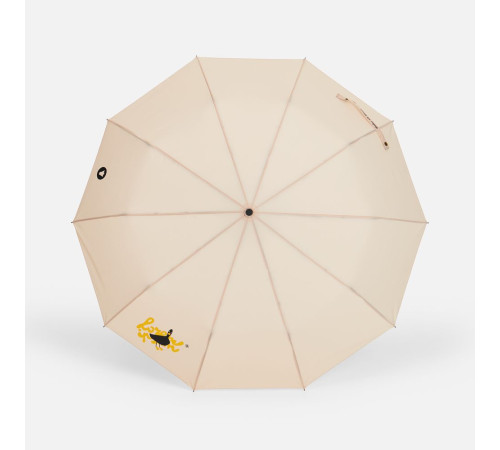 Зонт складной Cloudburst в подарочной упаковке, бежевый