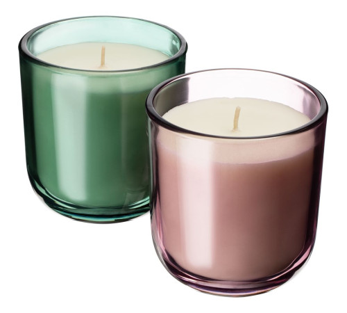 Ароматическая свеча Vitral, дубовый мох и пачули, зеленая