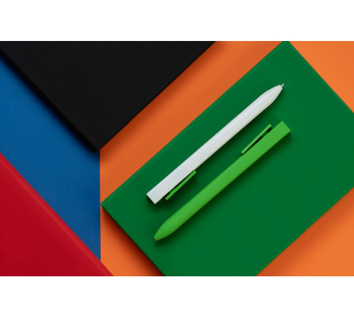 Ручка шариковая Swiper SQ Soft Touch, зеленая