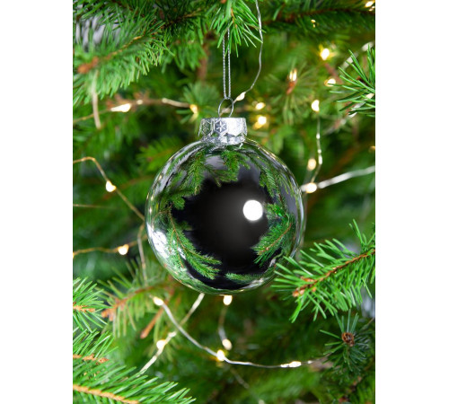 Елочный шар Finery Gloss, 8 см, глянцевый серебристый