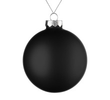 Елочный шар Finery Matt, 10 см, матовый черный