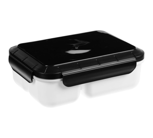 Ланчбокс Cibus с аккумулятором холода, белый с черным