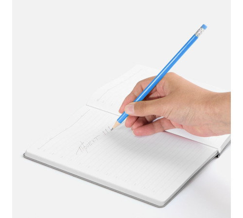 Карандаш простой Triangle с ластиком, синий