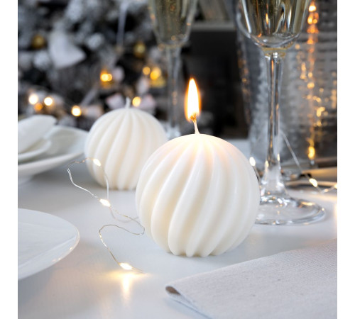 Свеча Glowberry, белый