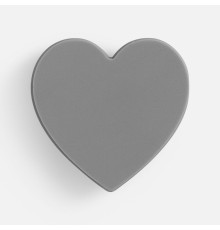 Джибитс из ПВХ «Сердце», серый