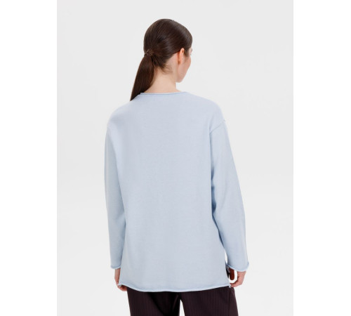Лонгслив унисекс Siluetti Fuori, светло-голубой