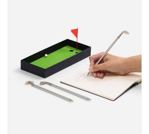 Настольный мини-гольф Golfink, черный с зеленым яблоком