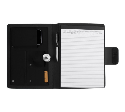 Папка с блокнотом Midstream, черная