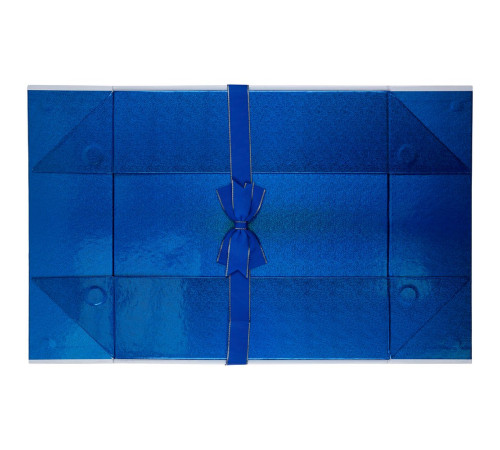 Коробка складная Gallant, L, белая с синим