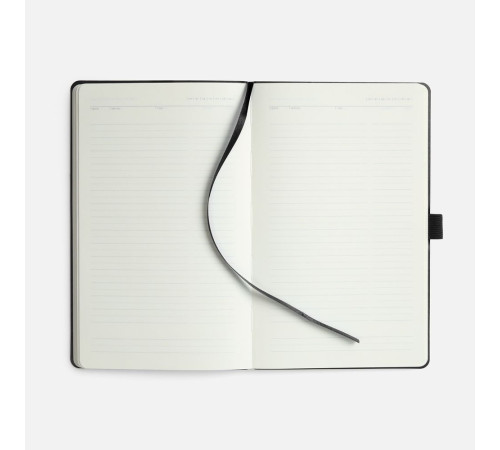 Ежедневник Lungo, недатированный, черный