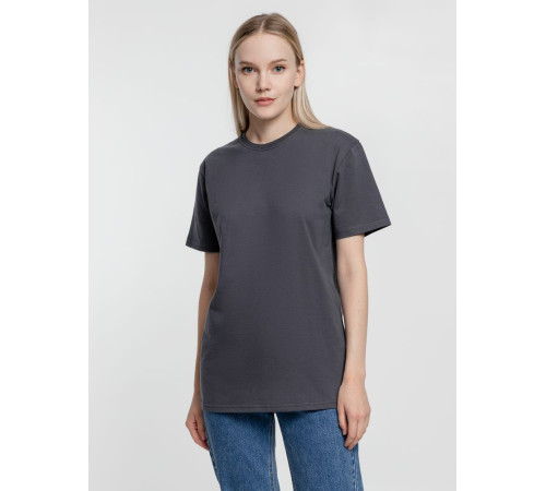 Футболка унисекс T-Bolka 160, темно-серая (графит)