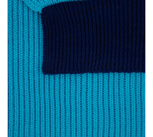 Шарф Snappy, бирюзовый с синим