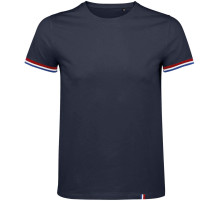 Футболка мужская Rainbow Men, темно-синяя с ярко-синим