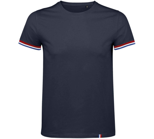 Футболка мужская Rainbow Men, темно-синяя с ярко-синим