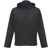 Куртка софтшелл с капюшоном мужская Race Men, черная