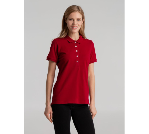 Рубашка поло женская Sunset, красная