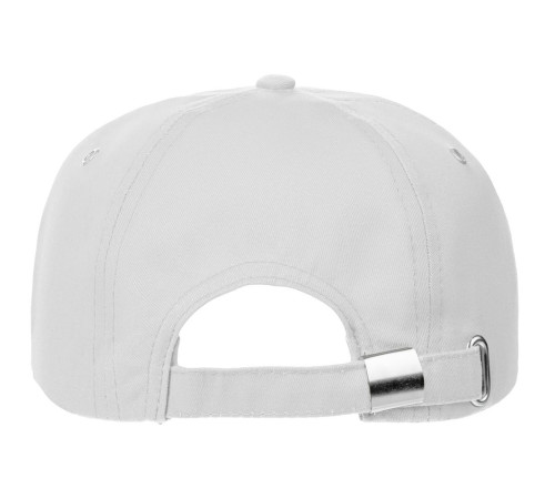 Бейсболка Canopy, белая с темно-синим кантом