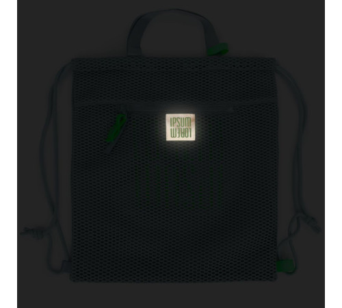 Лейбл светоотражающий Tao, L, серый