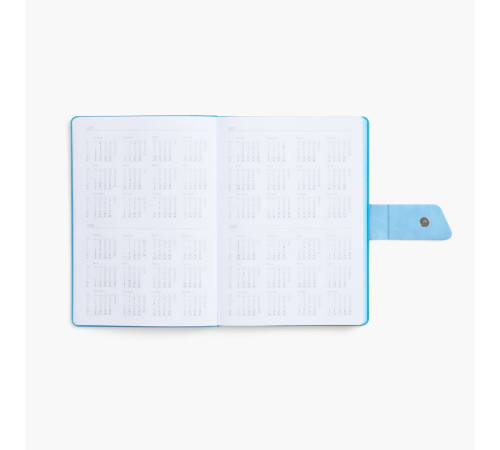 Ежедневник Boom, недатированный, черный с голубым