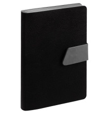Ежедневник Boom, недатированный, черный с серым