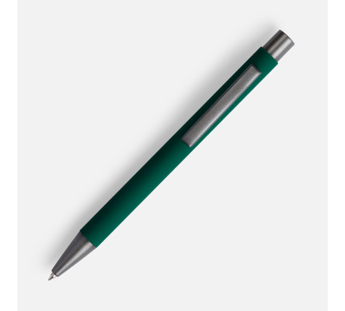 Ручка шариковая Atento Soft Touch, зеленая