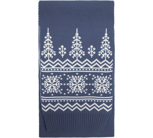 Шарф Elnik, серый с молочно-белым