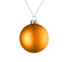 Елочный шар Finery Matt, 8 см, матовый оранжевый