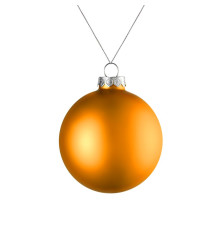Елочный шар Finery Matt, 8 см, матовый оранжевый