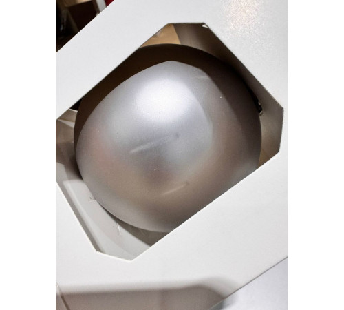 Оформительский шар Finery, 8 см, матовый серебристый