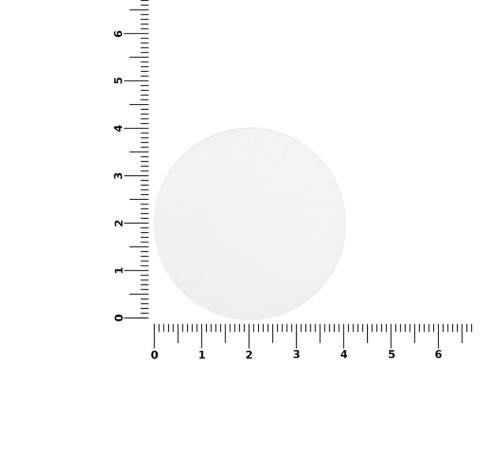 Наклейка тканевая Lunga Round, M, белая